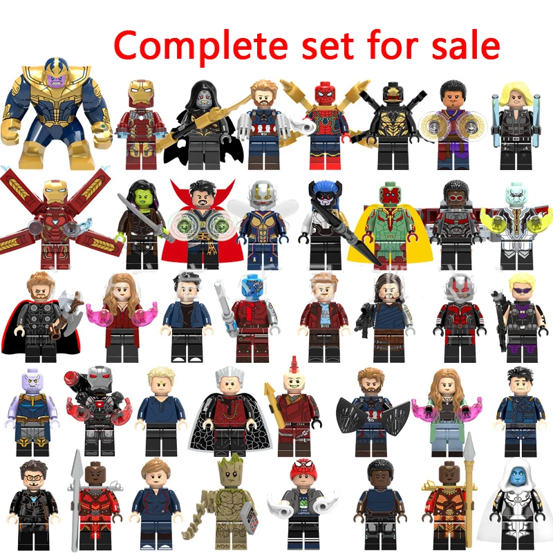 

LegoINGly Marvel Super Heroes Avengers Captain Infinity War of Galaxy Iron Man Spider THOR Hulk Black Panther Thanos Toys Bricks