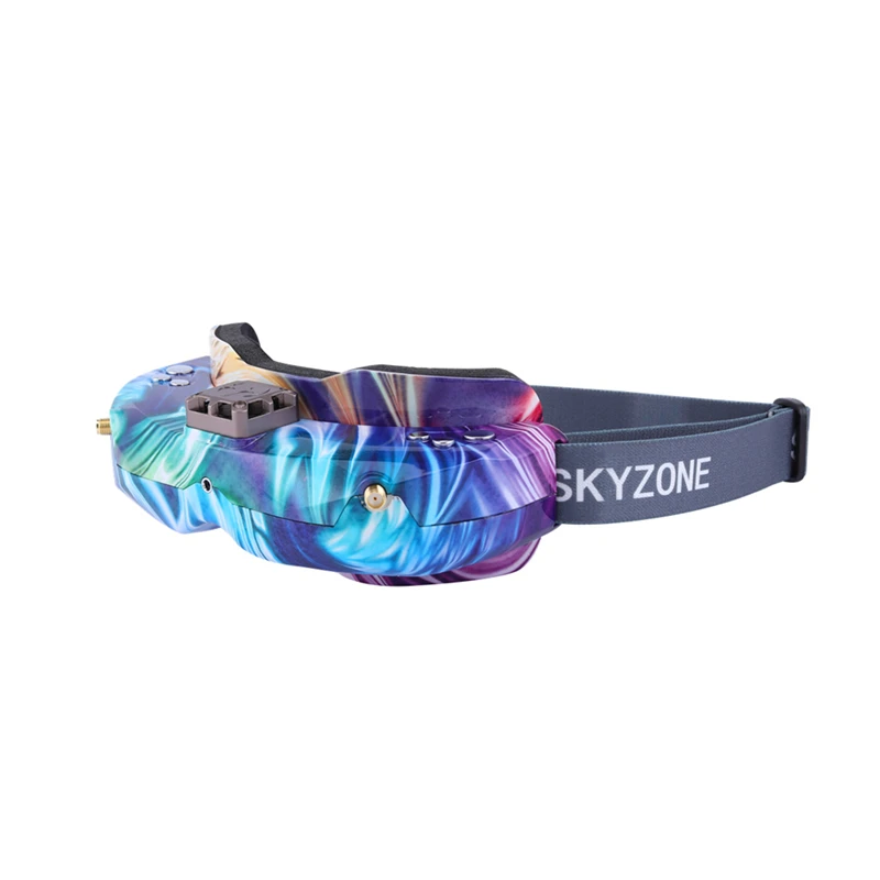 SKYZONE SKY02X 5,8 ГГц 48CH разнообразие FPV очки Поддержка 2D/3D HDMI отслеживание головы с вентилятором DVR фронтальная камера для RC гоночный Дрон - Цвет: Wave