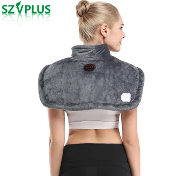 

2018 Far infrared electric moxibustionhot moxa heating shoulder vest heated shawl warm winter hot compress neck cervical pad
