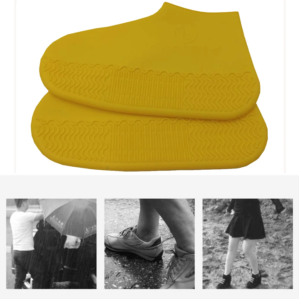

1 Pair Reusable Rain Boots Elastic Stretch Hiking Climbing Protector Shoe Covers Waterproof Outdoor Overshoes Silicone Anti Slip