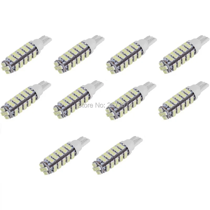 

10PCS Super Bright T10 68SMD 1206 3020 DC12V , Reading Lights, License plate lights,Door Lights side marker light JTCL038-ly