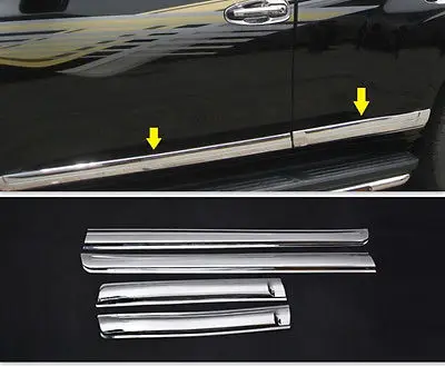 

Chrome Side door Body molding cover trims For TOYOTA FJ150 Prado 2010 2011 2012