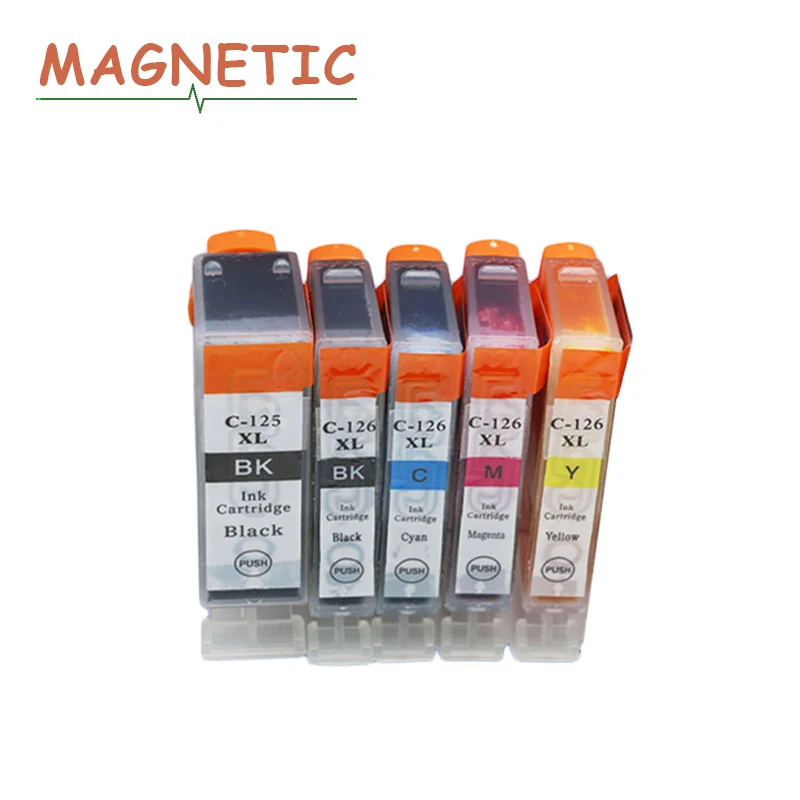 5 шт. для Canon PGI125 CLI126 чернильный картридж принтера принтерам PIXMA IP4810 IP4910 IX6510 MG5210 MG5310