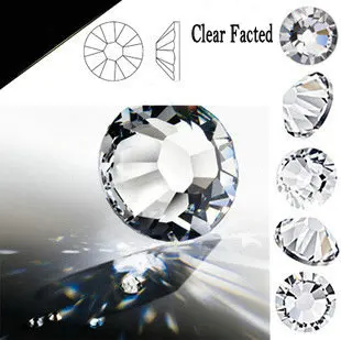 Ceny Najwyższej jakości promocje AAAAA! Błyszczące SS3 SS30 opakowanie jasny kryształ flatback rhinestone dla majsterkowiczów modna piękna akcesoria koralik