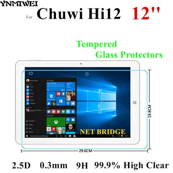

YNMIWEI Hi12 Glass Screen Protector For 12 inch Chuwi Hi12 tempered glass screen Protector 2.5D High Clear Anti-scratch