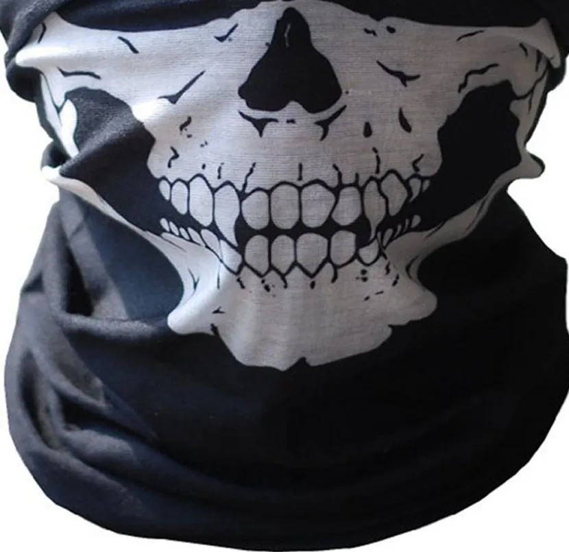 

Motorcycle SKULL Ghost Face Windproof Mask Outdoor Sports Warm Ski Caps Bicyle Bike Balaclavas magic Scarf
