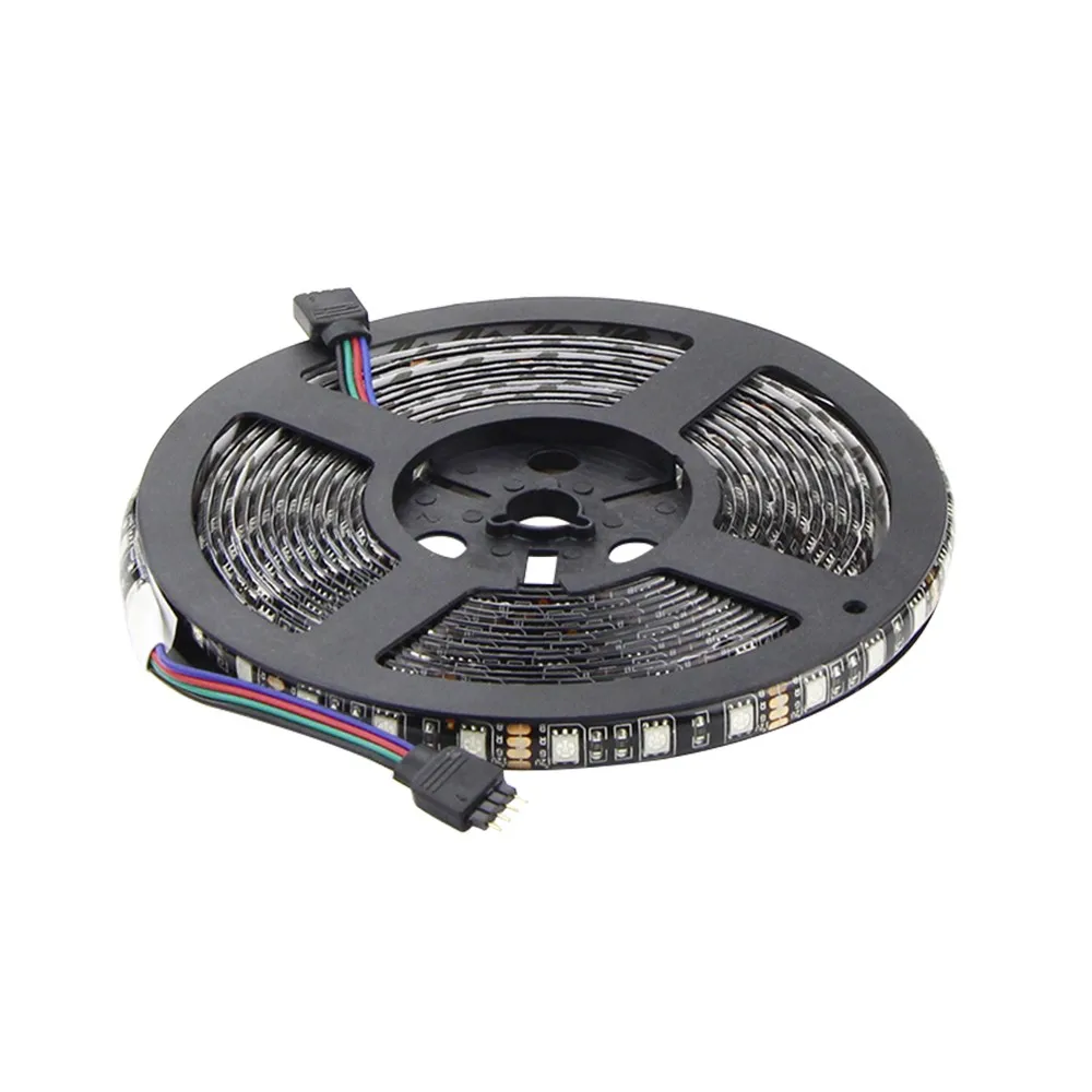 -DBF-5M-RGB-LED-RGB-Strip-Black-PCB-SMD-5050-60LED-M-Flexible-Waterproof-300 (1)