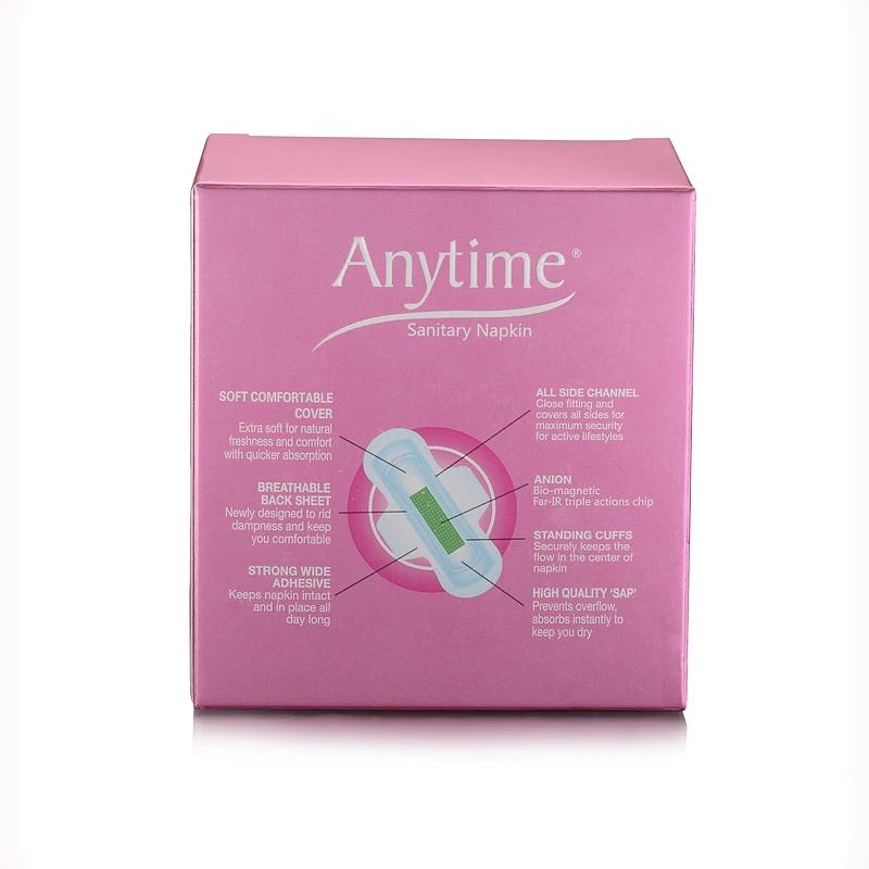 400 Boxes Wholesale Women Feminine Hygiene Anion Cotton Sanitary Napkin