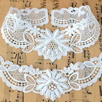 

Her dress lace White water soluble embroidery