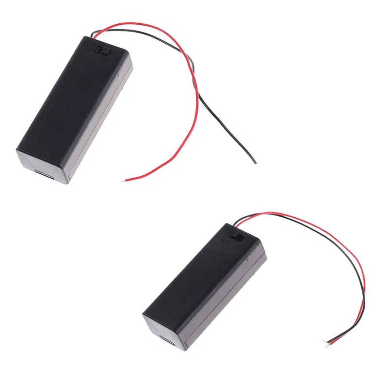 2X1 5 V AA держатель батареи пластиковый чехол для хранения вкл/выкл переключатель с