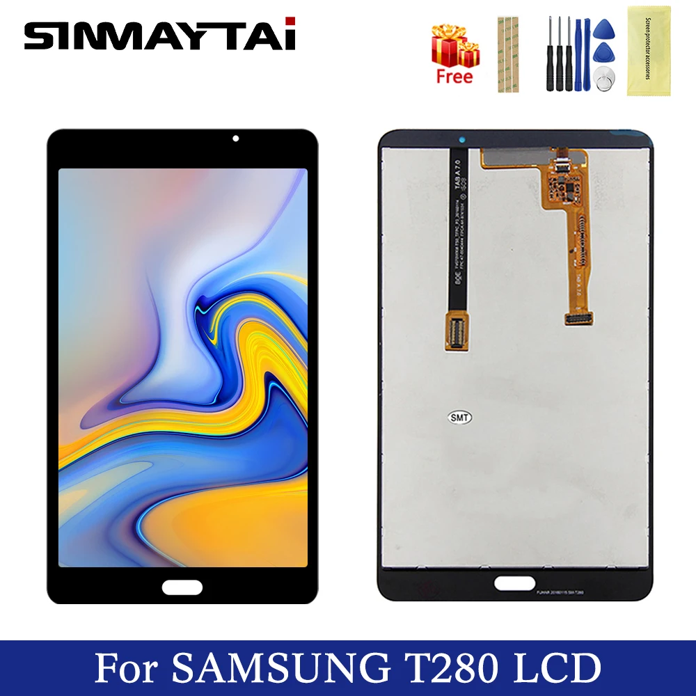 Для samsung Tab A SM-T280 SM-T285 T285 T280 протестированный 7,0 дюймовый ЖК-дисплей дигитайзер экран Сенсорная панель сенсор в сборе