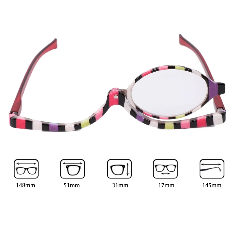 Женский складной макияж очки для чтения модные тонкие увеличительные очки+ 1,5 до+ 4,0