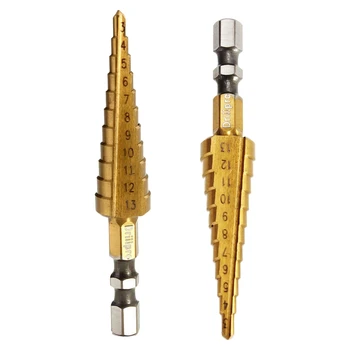 

NFLC-3-13MM TIN 1/4 HSS Hexagonal shank Step Drills