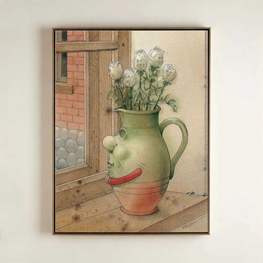 Kestutis-K-150-Jug And Roses Paintinga