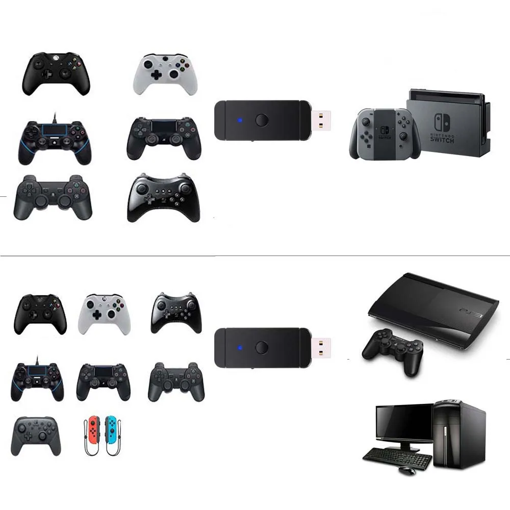 

xunbeifang USB Game Controller converter Adapter For NS /PS4 /PS3 /Xbox One gamepad controller play on for Switch/ PS3/PC