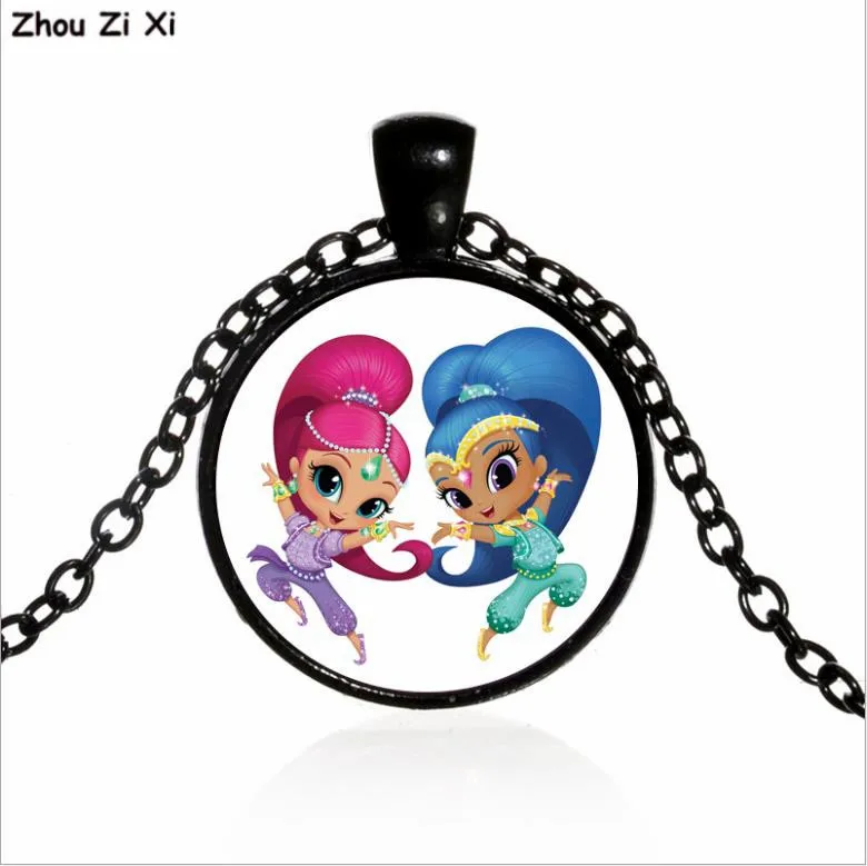 Shimmer And Shine wish little sister time Драгоценное Ожерелье игрушки