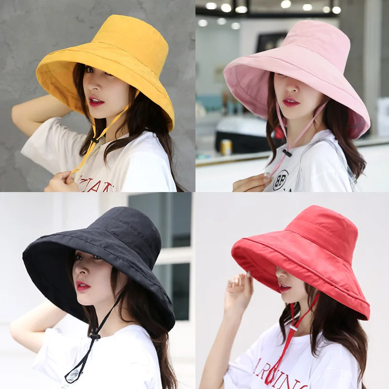 

New Fashion Unisex Men Women Cotton Bucket Hat Adults Bucket Hat Summer Sun Fishing Fisher Beach Festival Canvas Bucket Hat