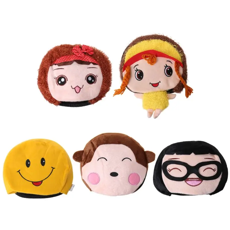 

USB Heated Mouse Pad Mat Hand Warmer Wristguard Cartoon Cute Plush Wearable Office Home Warm Winter