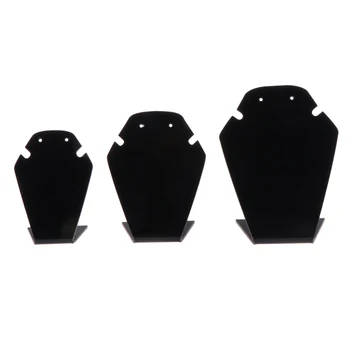 

2018 1Set Jewelry Display Shelf Necklace Pendant Earrings Stud Stand Holder Showcase A14_20