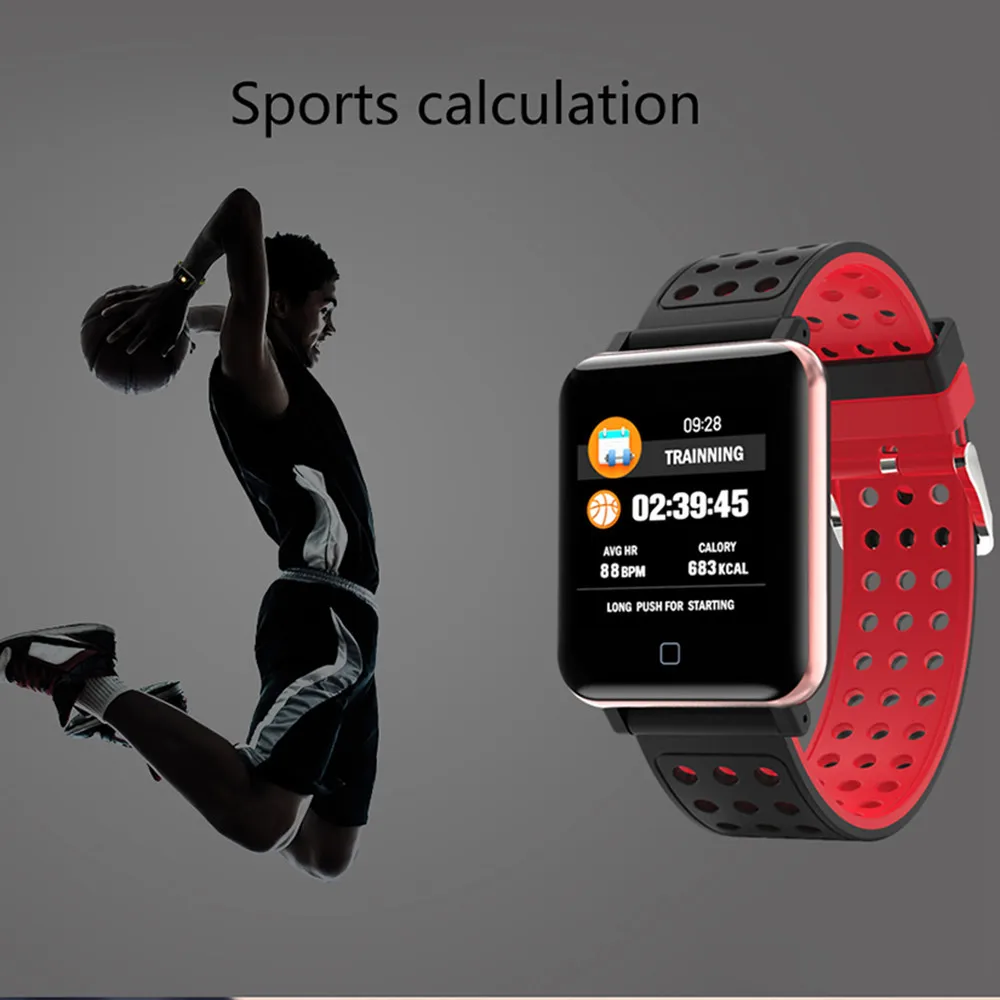 M19 Смарт-часы Фитнес, измеритель артериального Давление Часы Bluetooth, умные часы с шагомером пульсометром со спортивный ремешок#0723