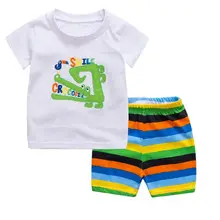 Детский домашний пижамный комплект, хлопковые штаны с героями мультфильмов детская одежда с короткими рукавами Повседневная одежда для сна одежда для малышей с рисунком