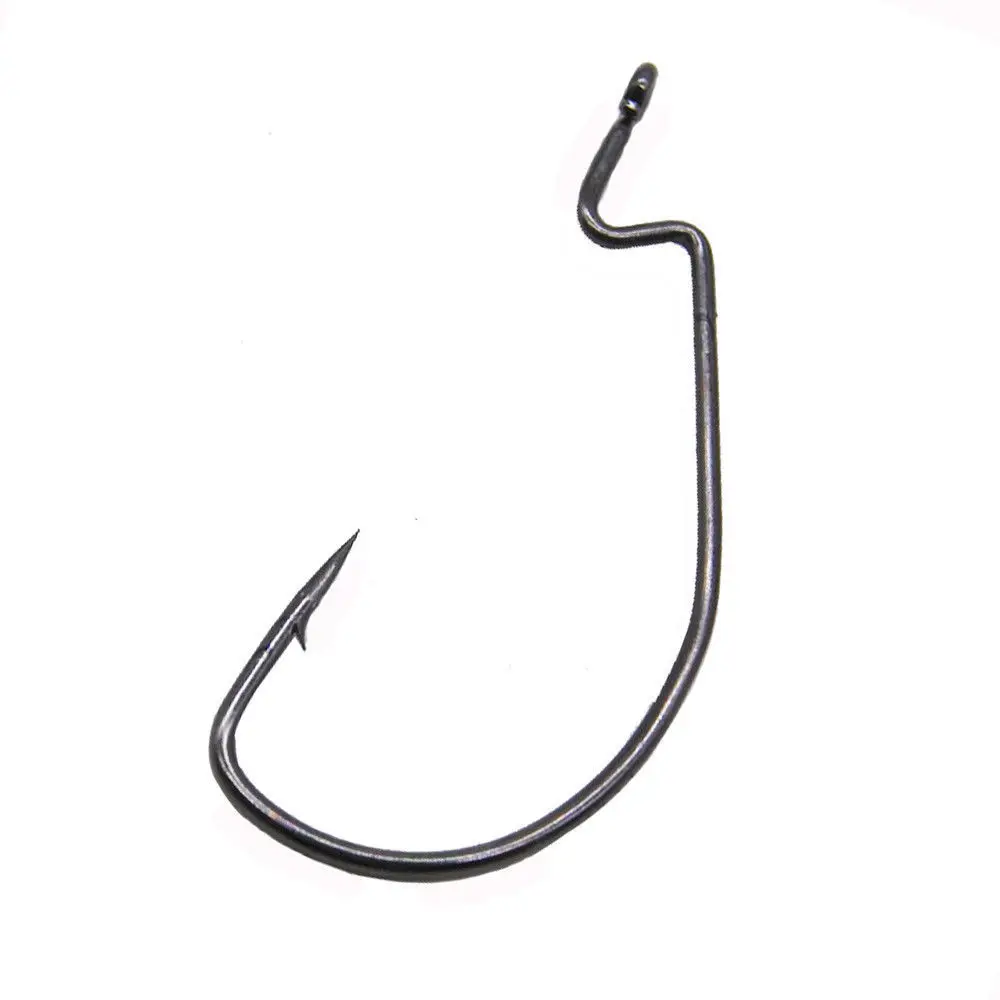 

10pcs Carbon Steel Fishing Hooks Jig Crank Big Bass Hook Lead Jig Head Crank Barbed Hook for Soft Fishing Lure