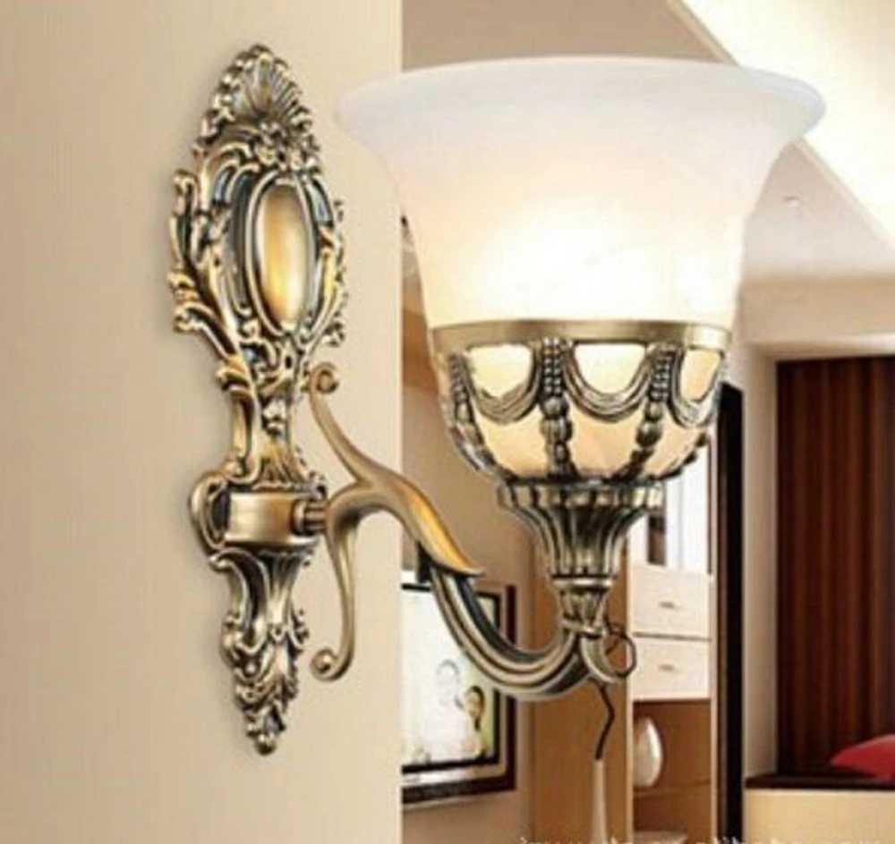 single wall lighting bed room wall lamps glass shade wall sconces