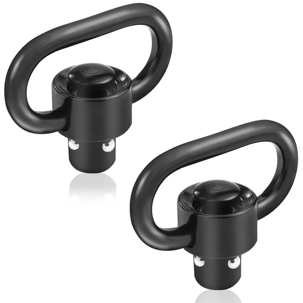 

High-strength Steel 1/2PC Sling Swivel Mount Quick Detach/Release Loop Heavy Duty Push Button portable durable Loop Size: 1.25"