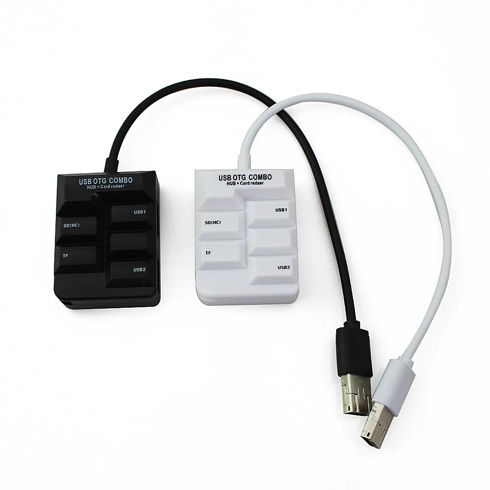 CHUYI OTG COMBO 2.0 USB Type-C HUB USB-C To 2 Port USB2.0 With SD/TF Card Reader Type C Micro USB OTG Splitter Adapter For Laptop
