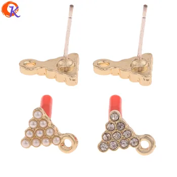 

Cordial Design 50Pcs 9*11MM Jewelry Accessories/Earrings Stud/Triangle Shape/DIY Jewelry Making/Hand Made/Earring Findings