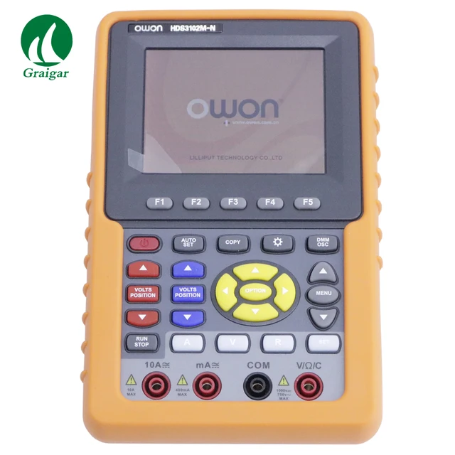 Best Price Handheld Scopemeter Multimeter Cymometer Dual Digital Storage Oscilloscope HDS3102M-N