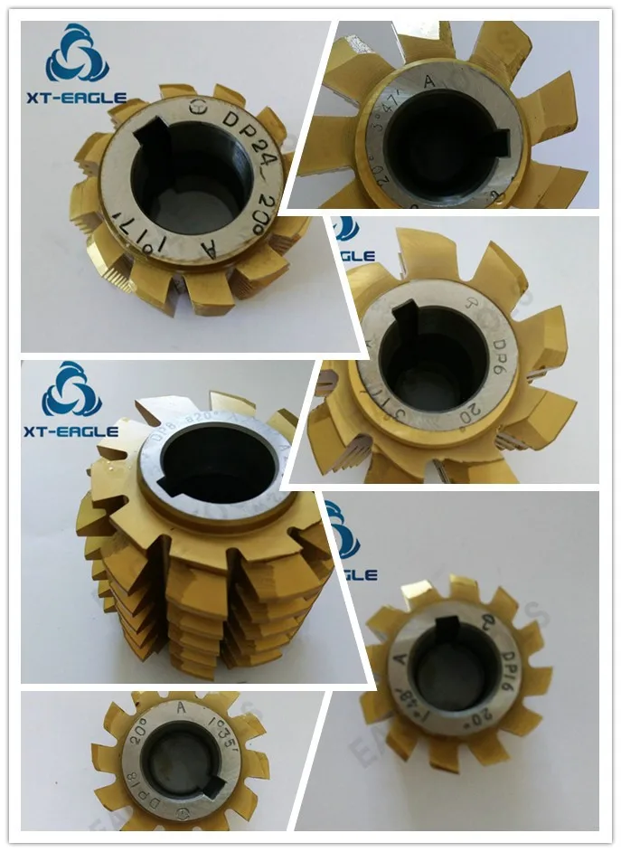 Желтым покрытием HSS DP5 червячная фреза резак PA20 градусов 90*90*27 отверстие