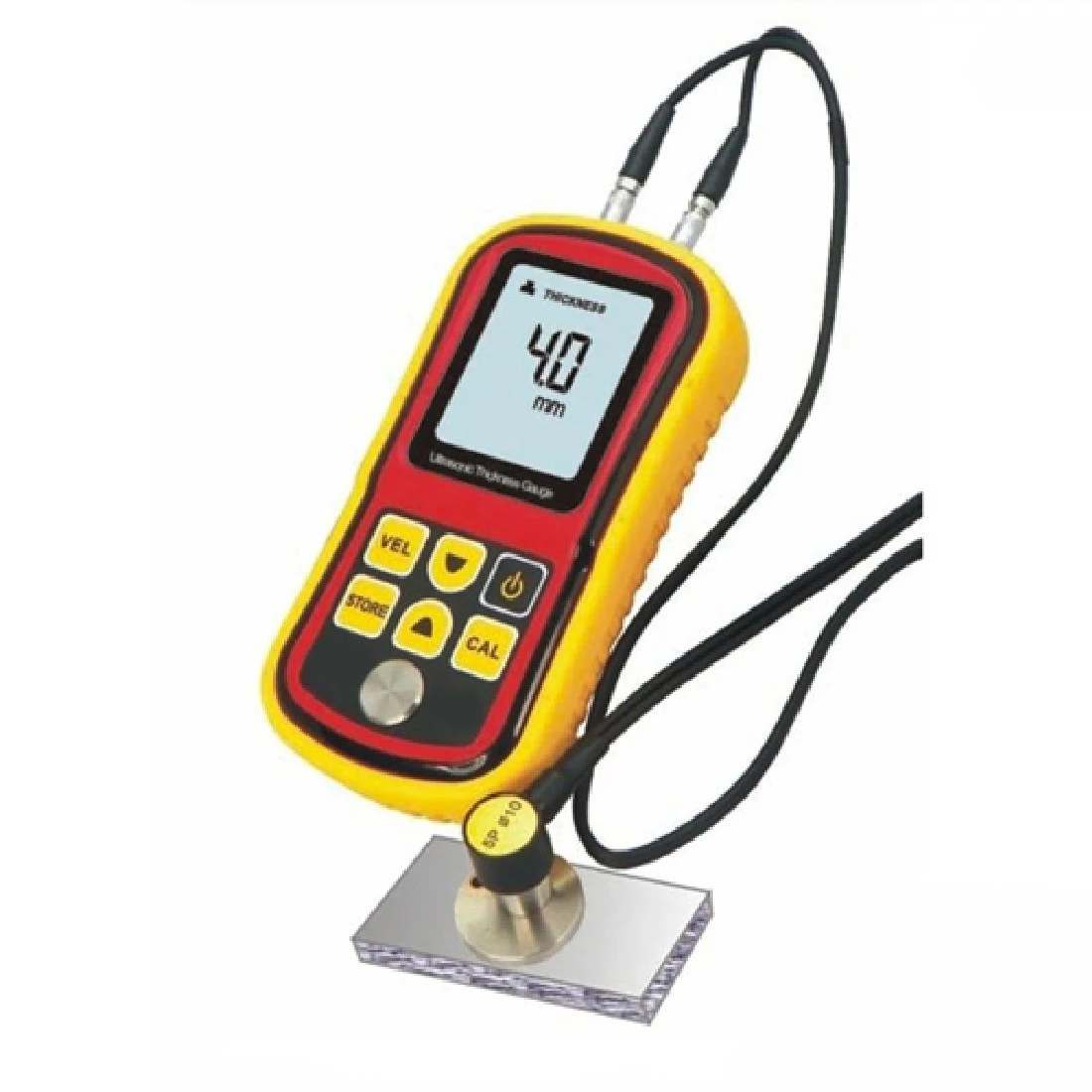 

GM100 Ultrasonic Thickness Gauge Tester Auto power off LCD backlight display Fit 1.2~225mm (Steel) German metal detector