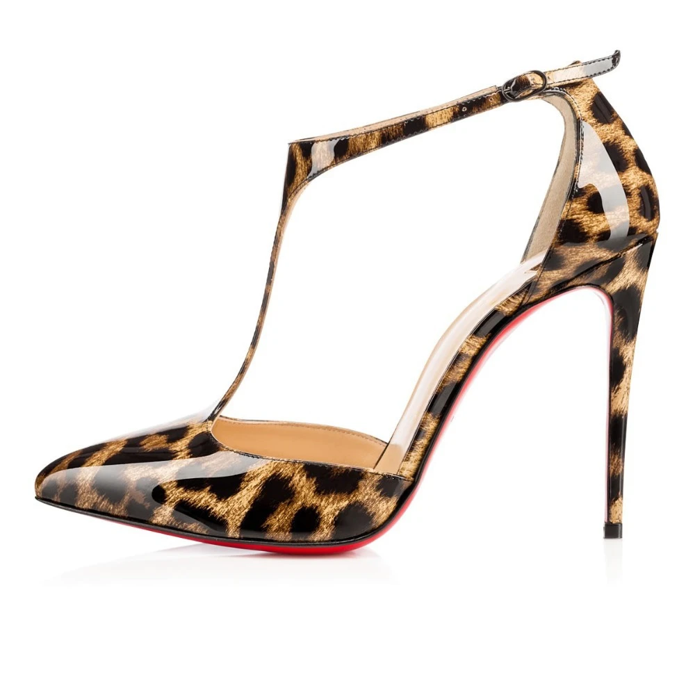 red bottom sandal heels