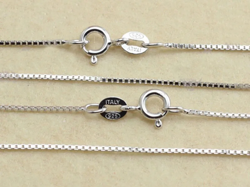 s925 sterling silver box chain neclace (6)