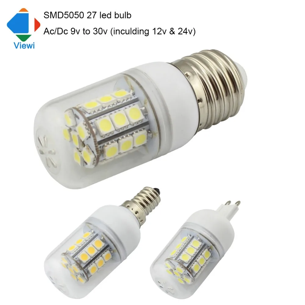 Viewi 10x lamparas led bulb light Ac/Dc 12v 24v E27 E14 G9 corn bulbs