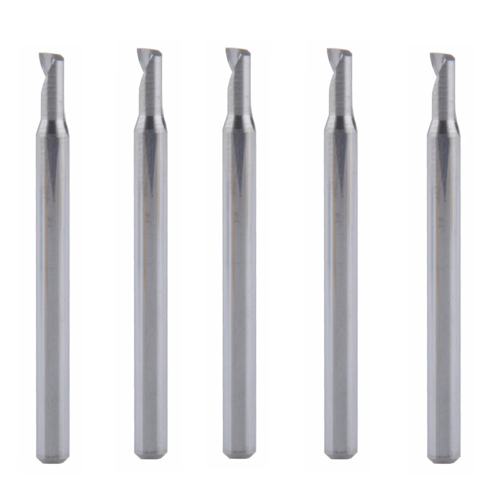 

5Pcs 3.175x2.5x6mm Single Flute Milling cutters for Aluminum CNC Tools Solid Carbide,aluminum composite panels