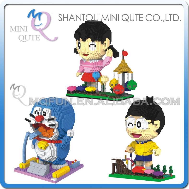 HC magic мини блоки мультфильм Doraemon модель японского аниме данные аукциона здание игрушка Дети микрокирпич игрушки для детей