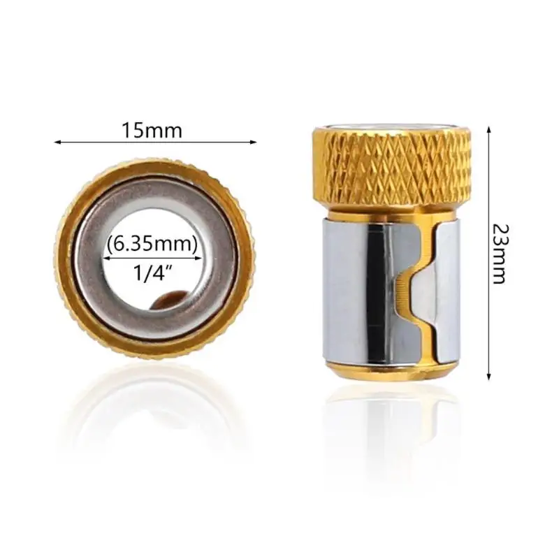 Магнитное кольцо 1/4 дюйма 6,35 мм металлический сильный намагничатель винт электрические шестигранные наконечники отвертки магнитное кольцо винт палочки инструменты