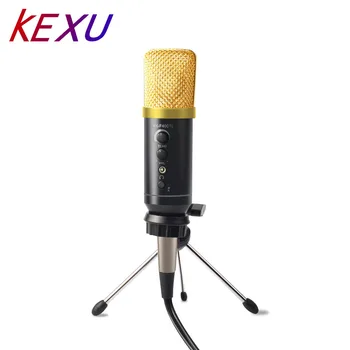 

KEXU MK-F400TL/MK-F500TL Studio Microphone USB Condenser Sound Recording Add Stand Free Driver For Mobile Phone Computer