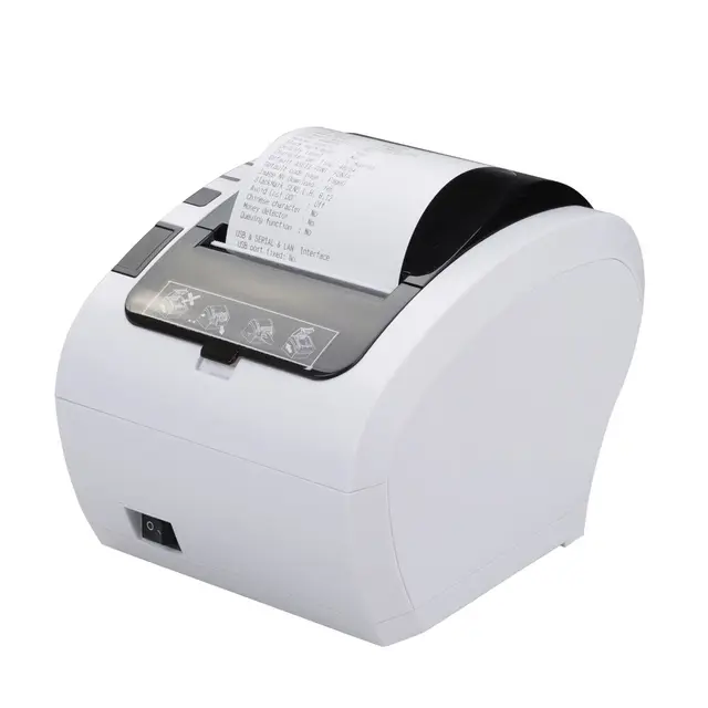 Cheap 80mm Thermal Receipt Bill Printers Kitchen POS Printer With Automatic Cutter USB/Ethernet ports inkless Printer Shop Restaurant