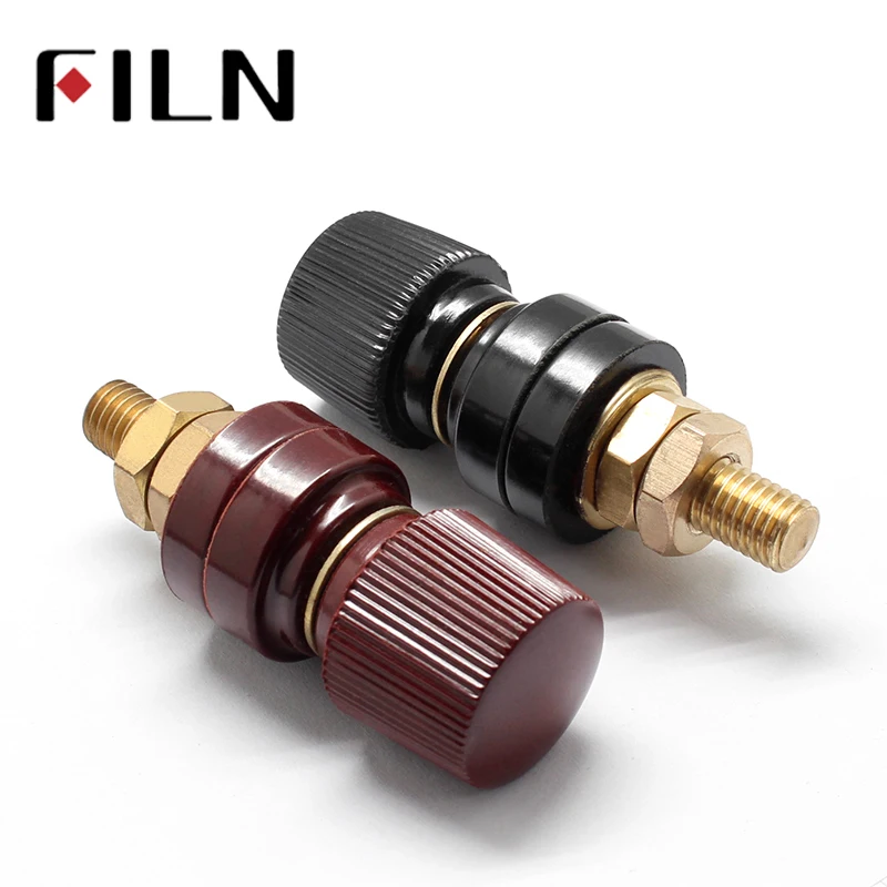 

2pcs/lot 555 Bigger red and black Binding Post Socket For Power Amplifier Terminal AC Power generator set connecting