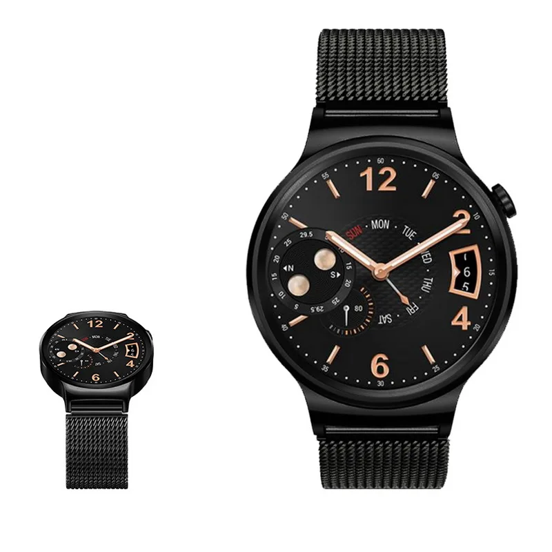 

18mm Stainless Steel Watch Band Milanese Loop Strap Magnetic Clasp Buckle With Pin Adapter For HUAWEI Watch1 Honor S1 HUAWEI B5