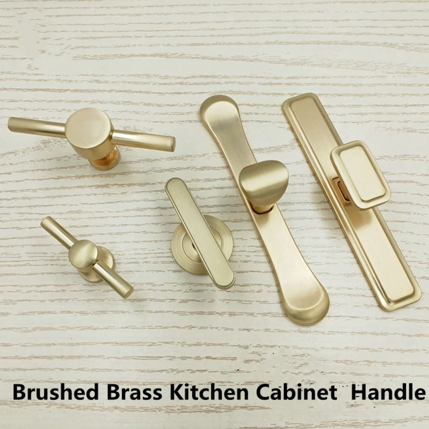 American imitation copper kitchen cupboard door handle brushed