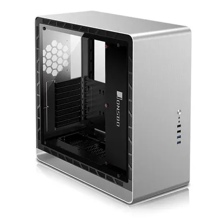 JONSBO UMX4 PLUS ATX Поддержка шасси Материнские платы ATX 32 см длинные видеокарты алюминиевый корпус для компьютера - Цвет: Серебристый