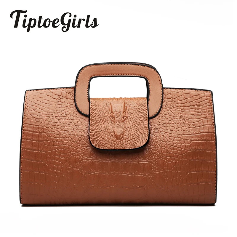 

High Quality Crocodile Pattern Handbag New Fashion Personality Temperament Simple Shoulder Bag Wild Casual Messenger Bag
