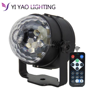 

IR Remote 10W 110v-220v Colorful RGB projector Crystal Stage Light