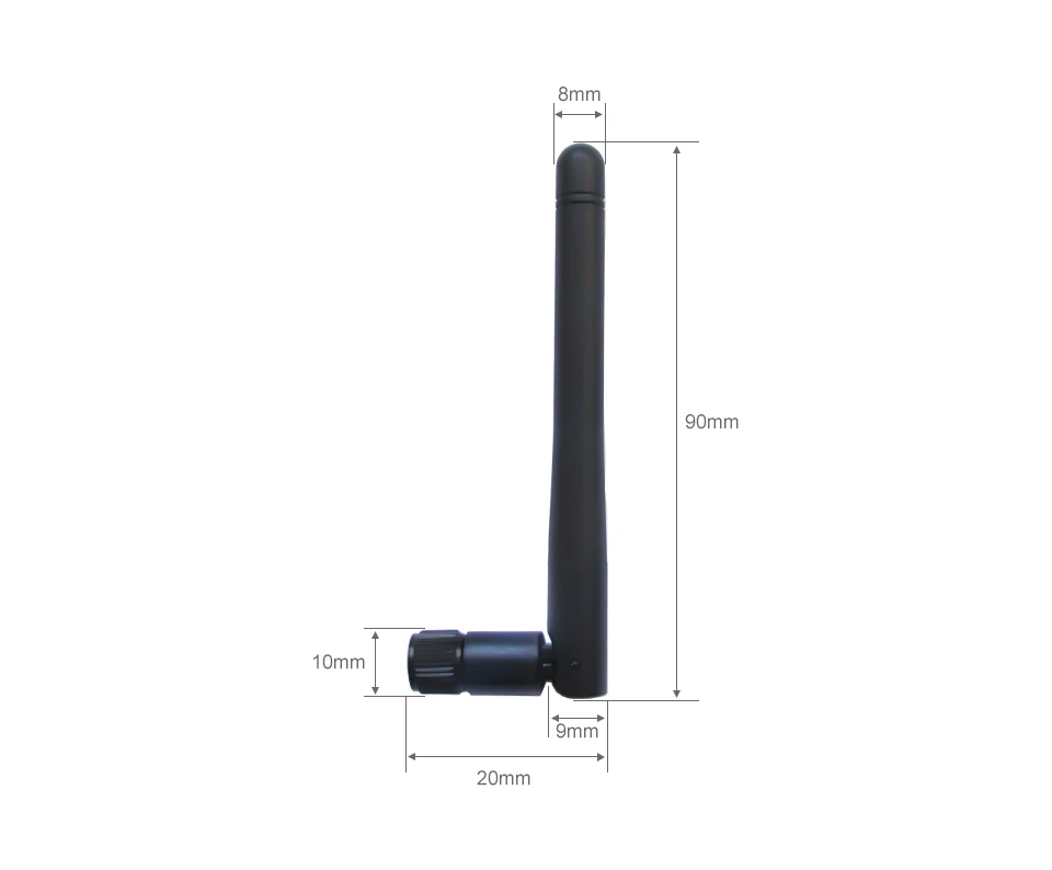 2 шт TX433-JK-11 433 MHz 2.5dBi резиновая антенна Гибкая регулировка угла SMA разъем 433 MHz Omni антенна для связи