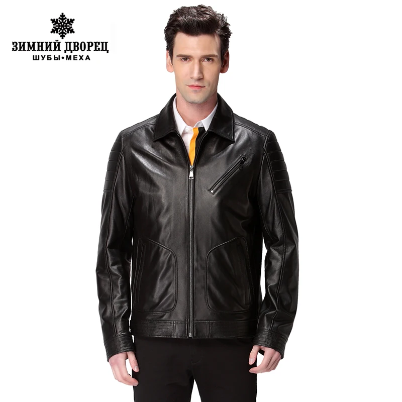 

New Hot leather jacket men,Genuine Leather,Mandarin Collar,Sheepskin,Man coat,Genuine leather jacket men,Real leather jacket men