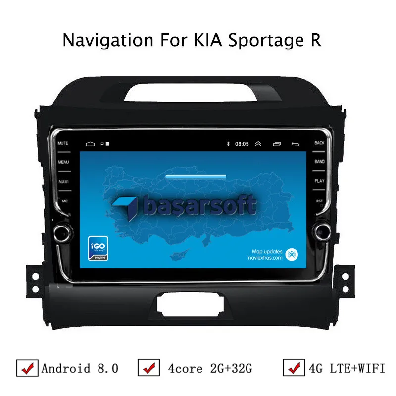 9 &quotAndroid 6 0/8 1 Автомобильная dvd навигационная система для Kia Sportage R 2010 2016